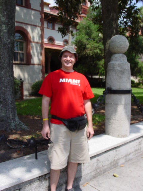 Here I am standing Outside The Ponce DeLeon Hotel, now Flagler College.