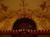 Balcony sitting.  Inside the Dining room of the College. (60kb)
