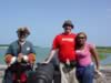 Here we are with our guide.  The temps were in the 90's, and this guy is wearing a wool uniform. (58kb)